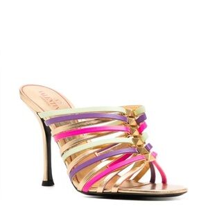 Valentino Garavani Rockstud Open Toe Stiletto Mules